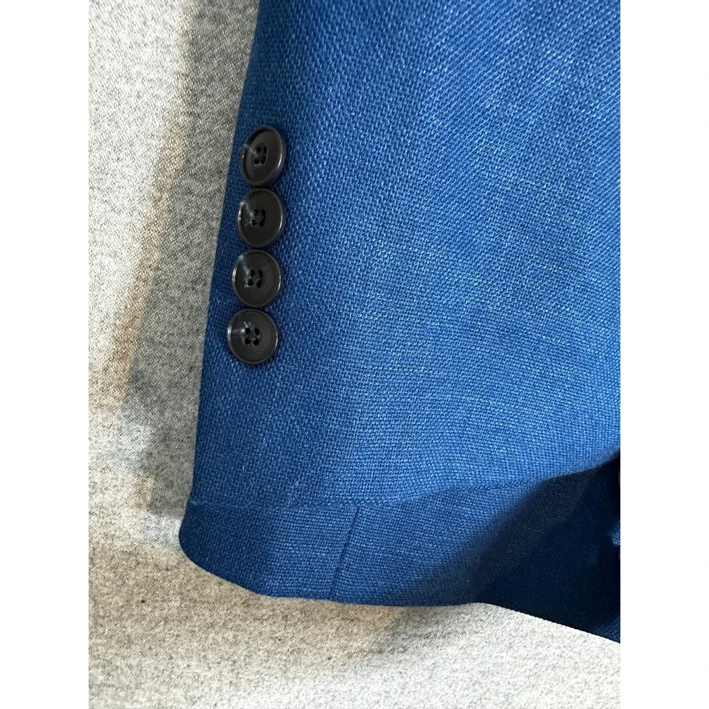 Jos A Bank Blazer Mens 52 Long Blue Comfort Stretch Traditional